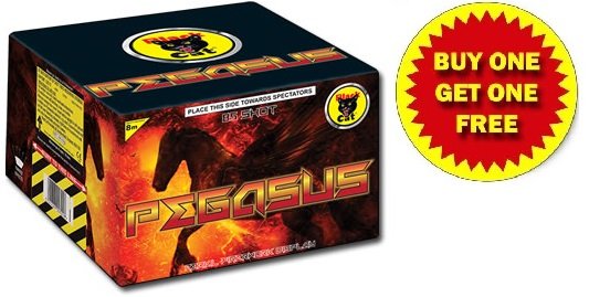 Pegasus Roman Candle Cake