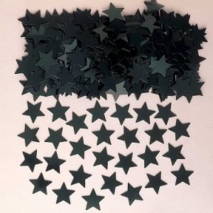 Stars Black Confetti