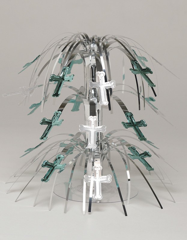 Faithful Dove Blue Foil Centerpiece