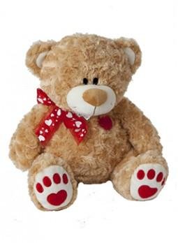 Brown Bear With Heart Motif Small
