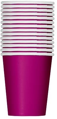 Burgundy Paper Cups