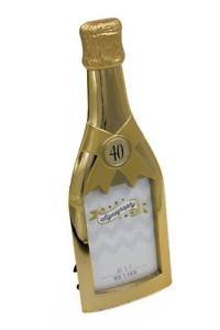 Happy 40th Birthday Champagne Bottle Photo Frame