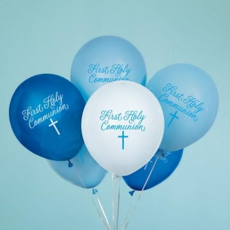 Communion Blue Latex Balloon2