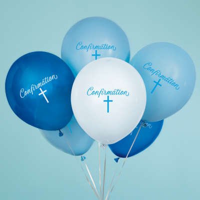 Confirmation Blue Latex Balloon2