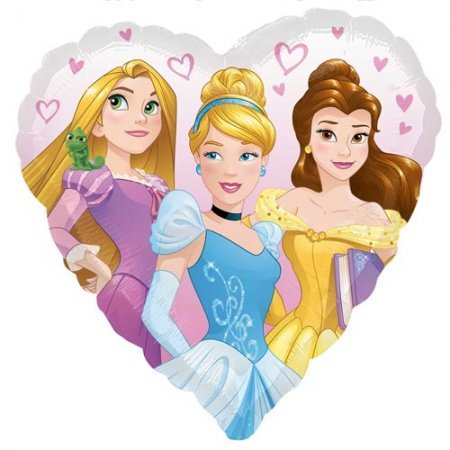 Disney Princess Heart 2 Foil Balloon
