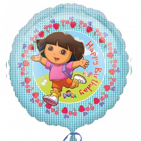 Dora The Explorer Happy Birthday Foil Balloon