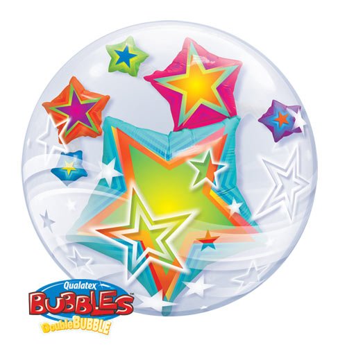 Double Bubble Multi-Coloured Stars