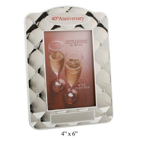 Happy 40th Anniversary Photo Frame