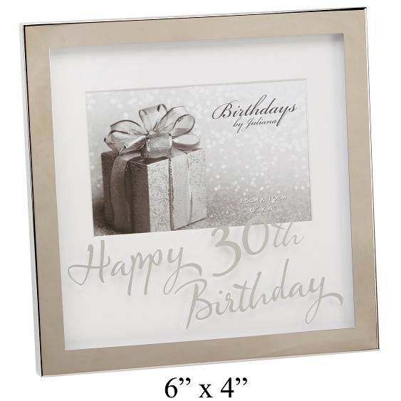 Happy 30th Birthday Photo Frame Mirror Print