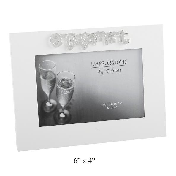Engagement White Photo Frame