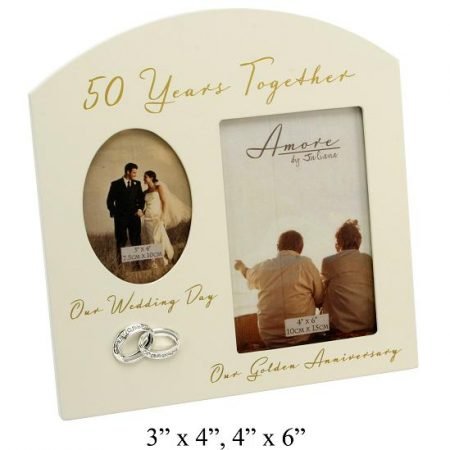 Happy 50th Anniversary Amore Photo Frame