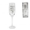 Happy 40th Birthday Flute Glass