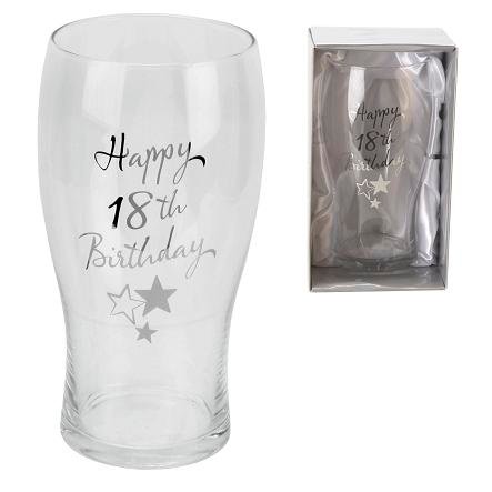 Happy 18th Birthday Pint Glass