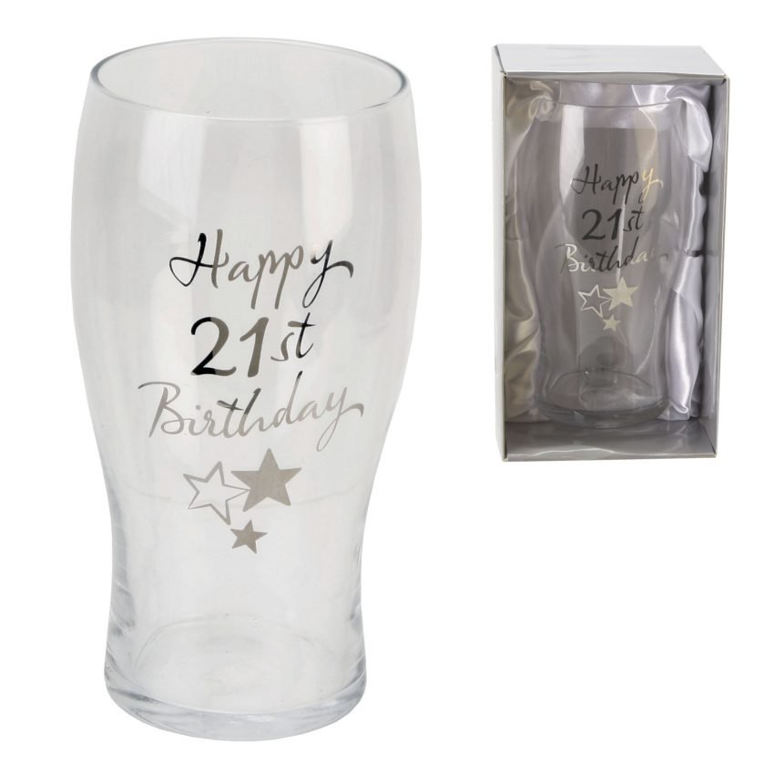 Happy 21st Birthday Pint Glass