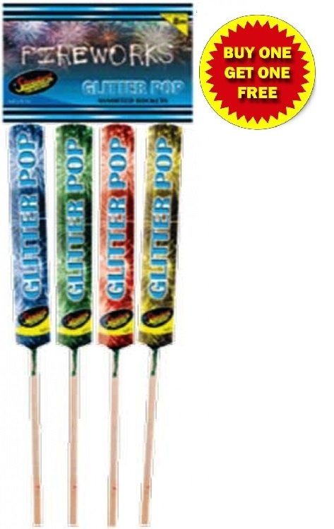 Glitter Pop Rockets Fireworks