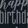 Happy Birthday Tablecover Glitz Black