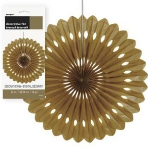 Decorative Fan Gold