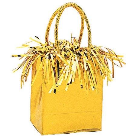 Mini Gift Bag Gold Balloon Weight