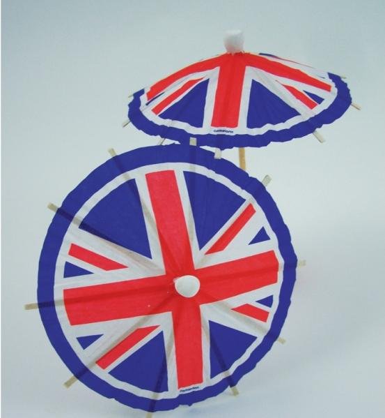 Union Jack Cocktail Flag Umbrellas