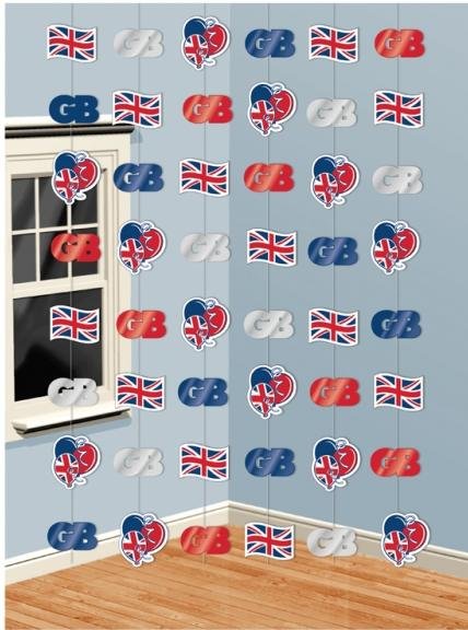 Union Jack Hanging Strings