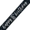 Happy 16th Birthday Banner Glitz Black