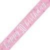 Happy 30th Birthday Banner Glitz Pink