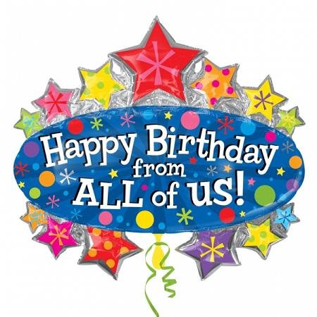 Happy Birthday From All Of Us Marquee