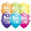 Happy Birthday Dots & Glitz Latex Balloons