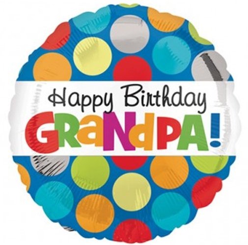 Happy Birthday Grandpa Foil Balloon
