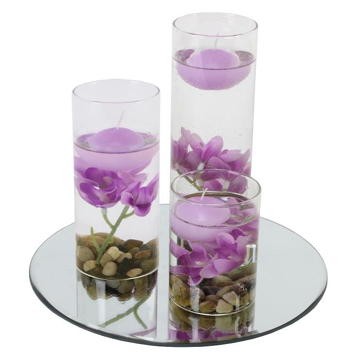 Lilac Floating Candle Holders