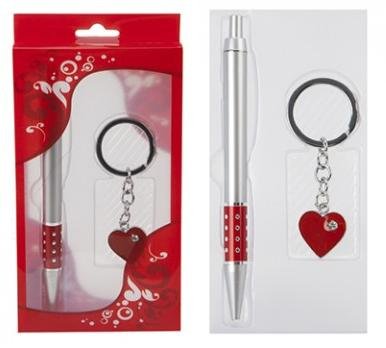 Heart Keyring & Pen