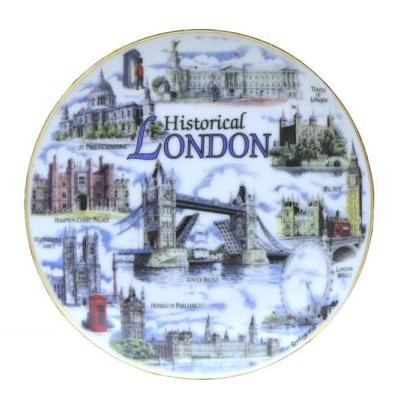 Historical London Collage Plate