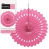 Decorative Fan Hot Pink