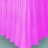 Magenta Plastic Table Skirt