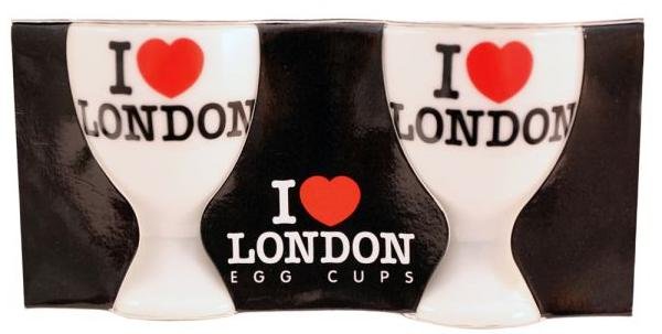I Love London Egg Cups Pair
