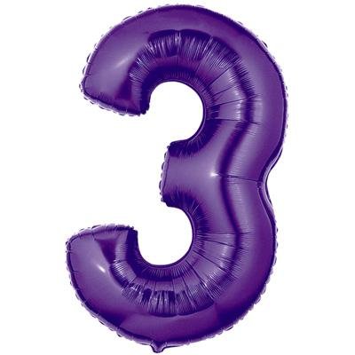 Jumbo Number 3 purple