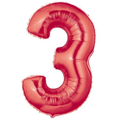 Jumbo Number 3 red