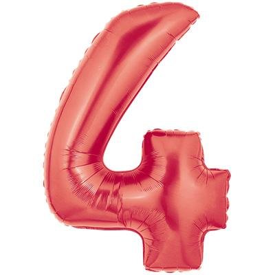 Jumbo Number 4 red