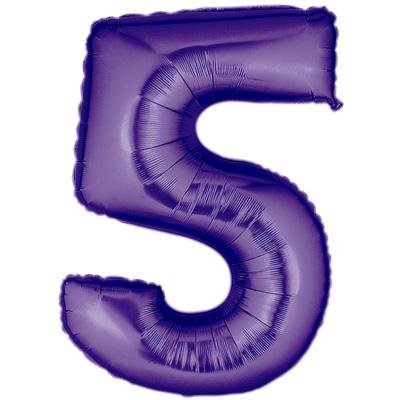 Jumbo Number 5 purple