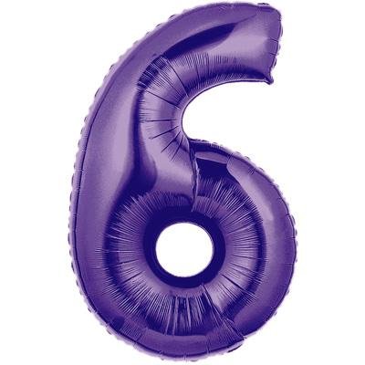Jumbo Number 6 purple