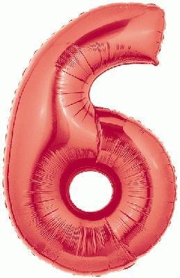 Jumbo Number 6 red