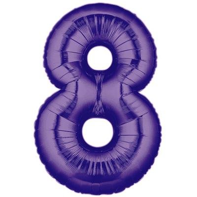 Jumbo Number 8 purple