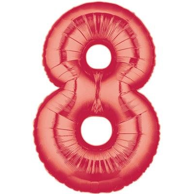 Jumbo Number 8 red