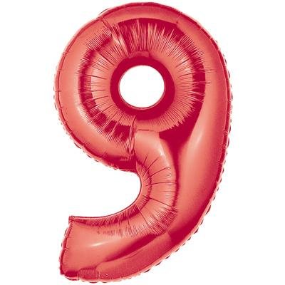 Jumbo Number 9 red