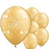 Happy 50th Anniversary Latex Balloons