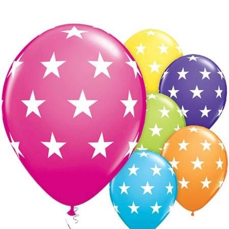 Big Stars Latex Balloons