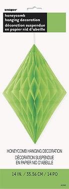 Honeycomb Hanging Decoration Lime Green