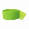Crepe Streamers Lime Green