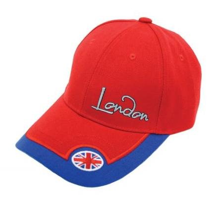 London Metalic Red with Union Jack Baseball Cap