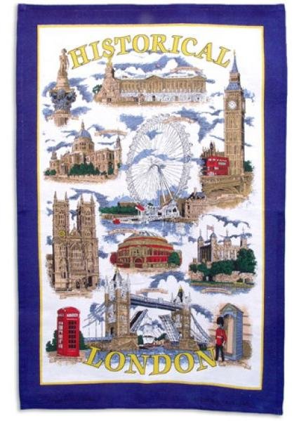 London Historical Tea Towel